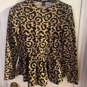 Leopard ladies blouse